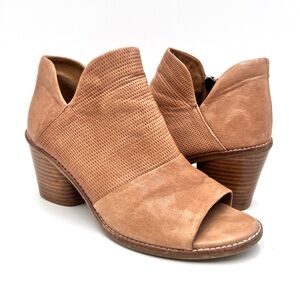 SOFFT women's molly open toe bootie in black Sz 8